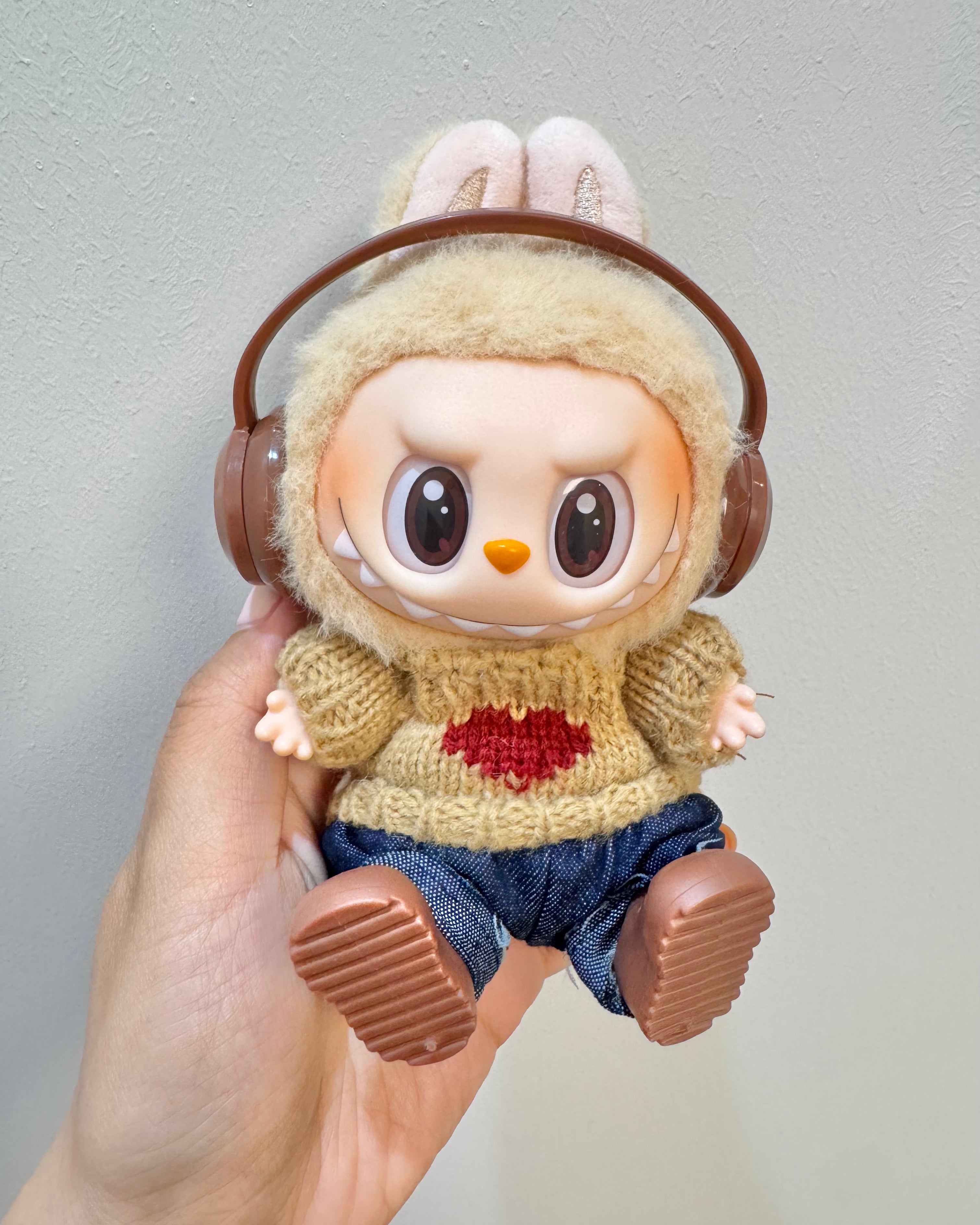 Doll Clothes - Music Lover Knit Set with Headphones Doll Outfit
