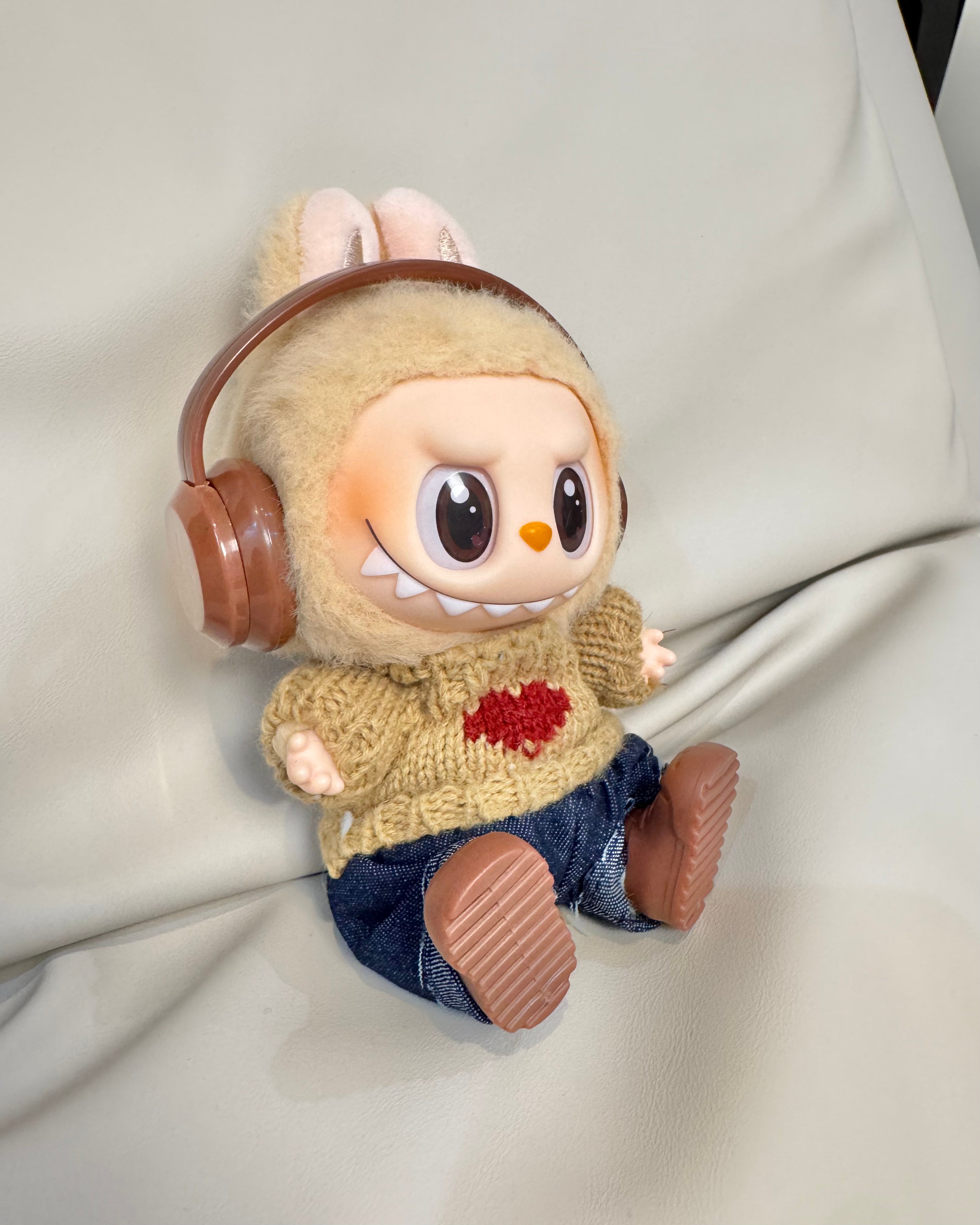 Doll Clothes - Music Lover Knit Set with Headphones Doll Outfit