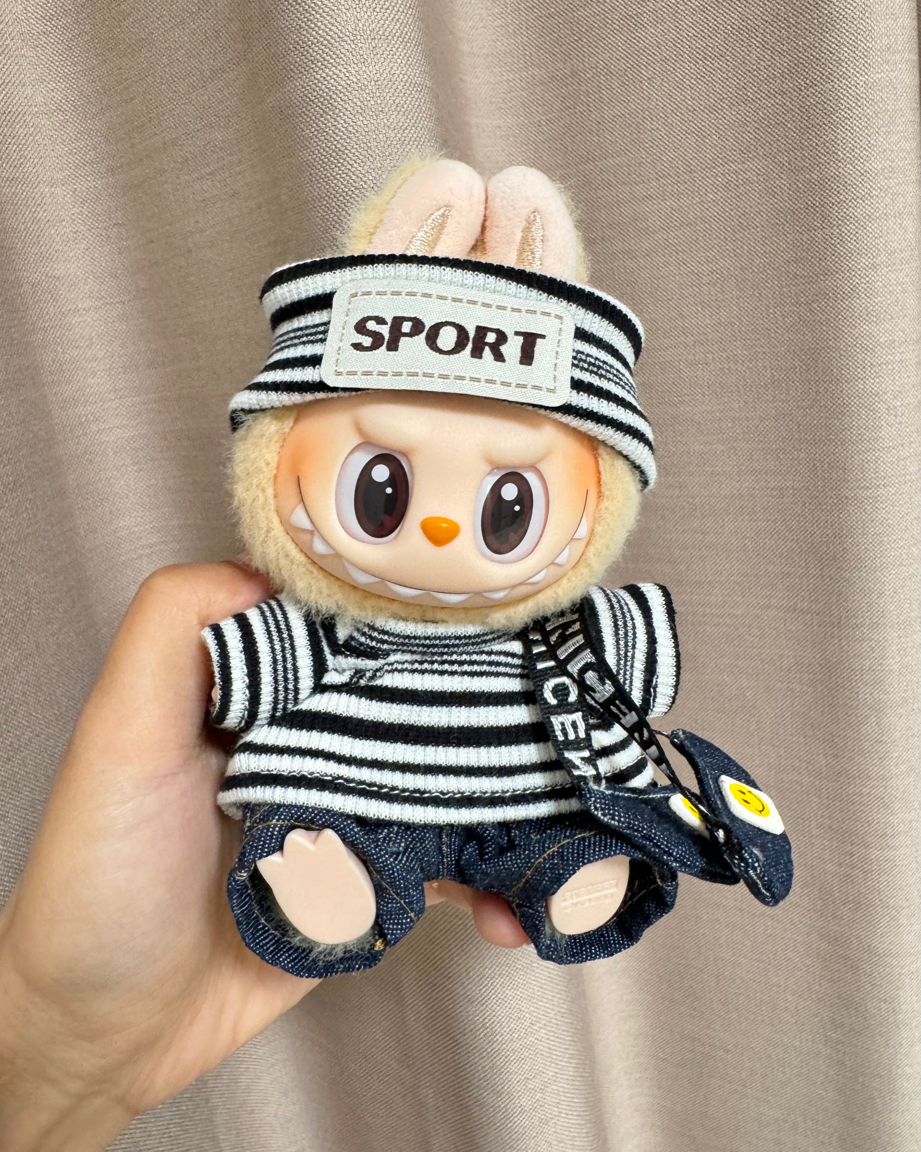 Doll Clothes - Sporty Streetwear Set with Crossbody Bag Doll Outfit