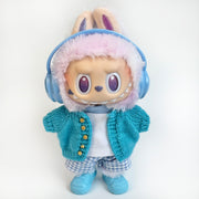 Labubu Doll Clothes - Preppy Music Enthusiast Outfit Set Doll Outfit