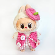 Clothes for Labubu- Sweet Strawberry Picnic Set Doll Outfit
