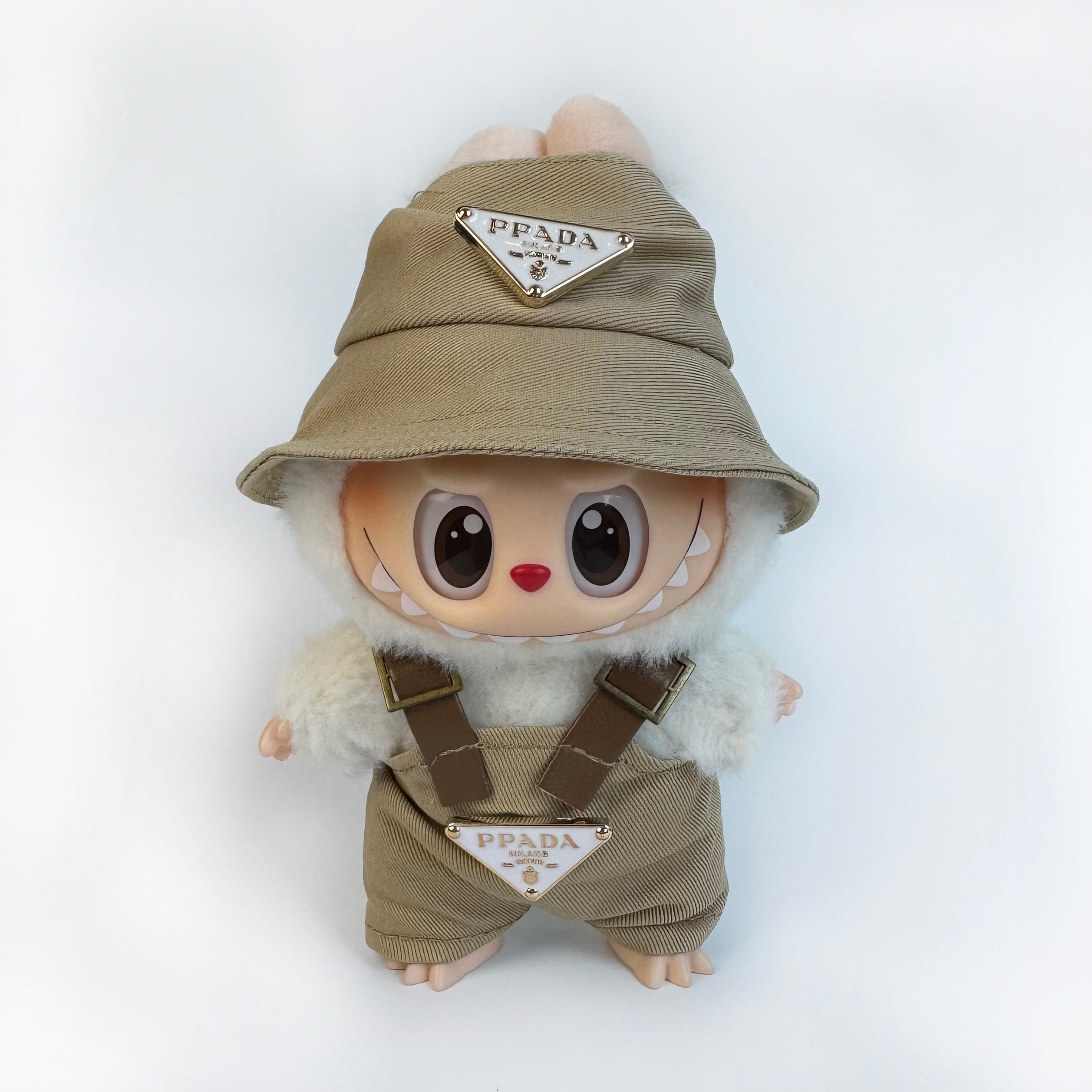 Labubu Doll Clothes - Luxury Style "PRADA" Playful Outfit Set for 17cm Dolls