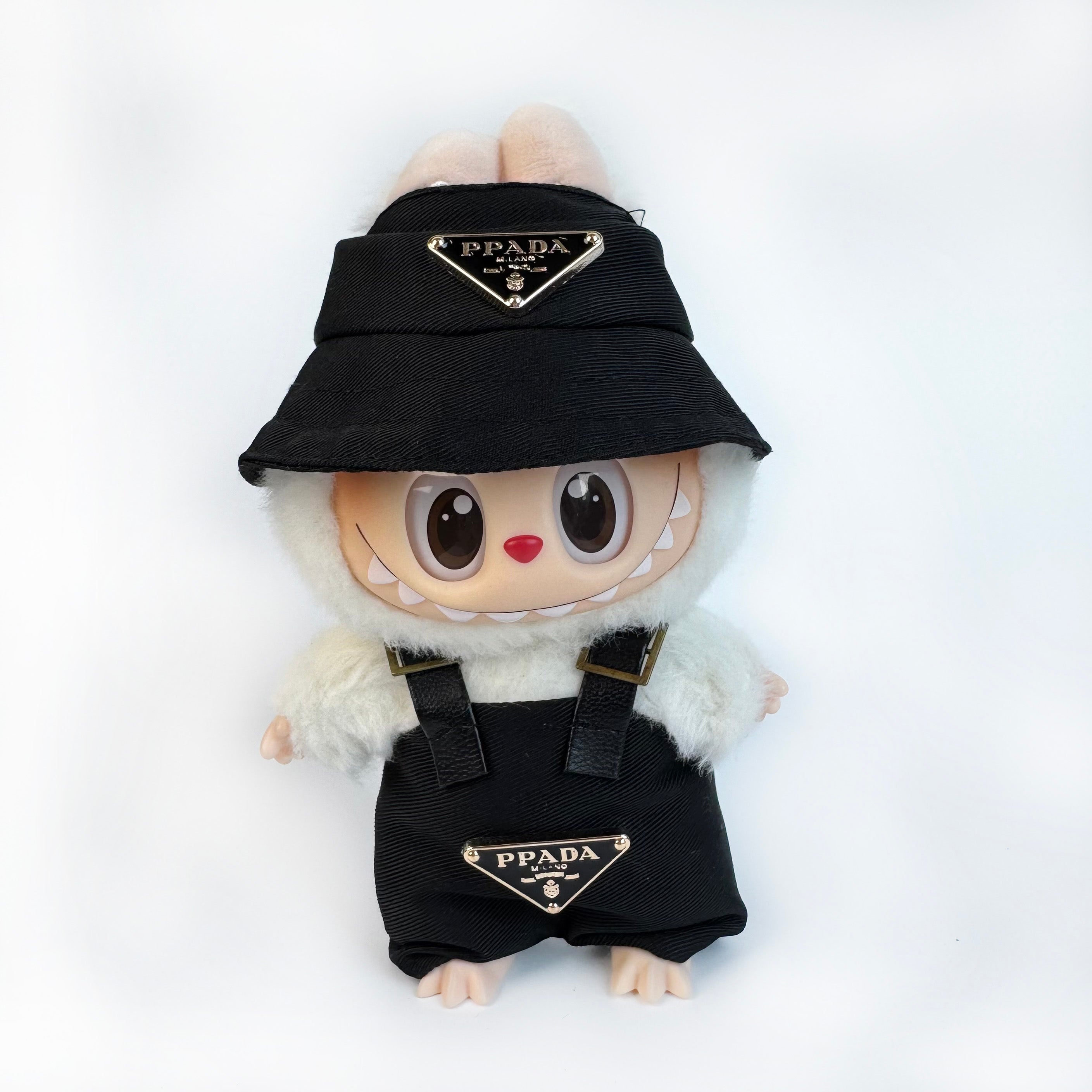 Labubu Doll Clothes - Luxury Style "PRADA" Playful Outfit Set for 17cm Dolls