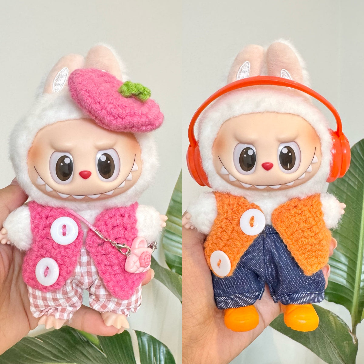 Clothes for Labubu- Sweet Strawberry Picnic Set Doll Outfit
