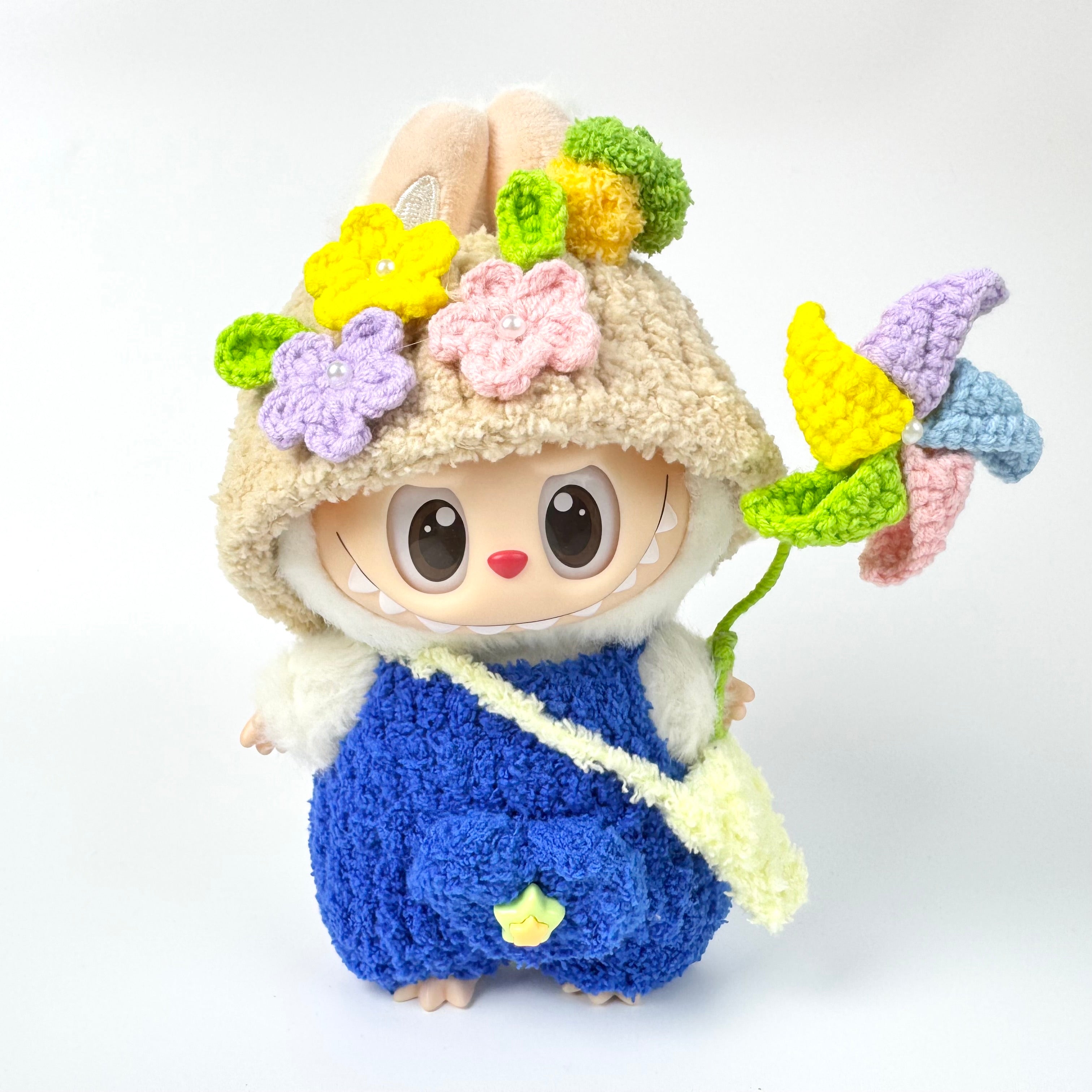 Labubu Doll Clothes Set for 6.7 Inches Dolls - Handmade Crochet Doll Outfit