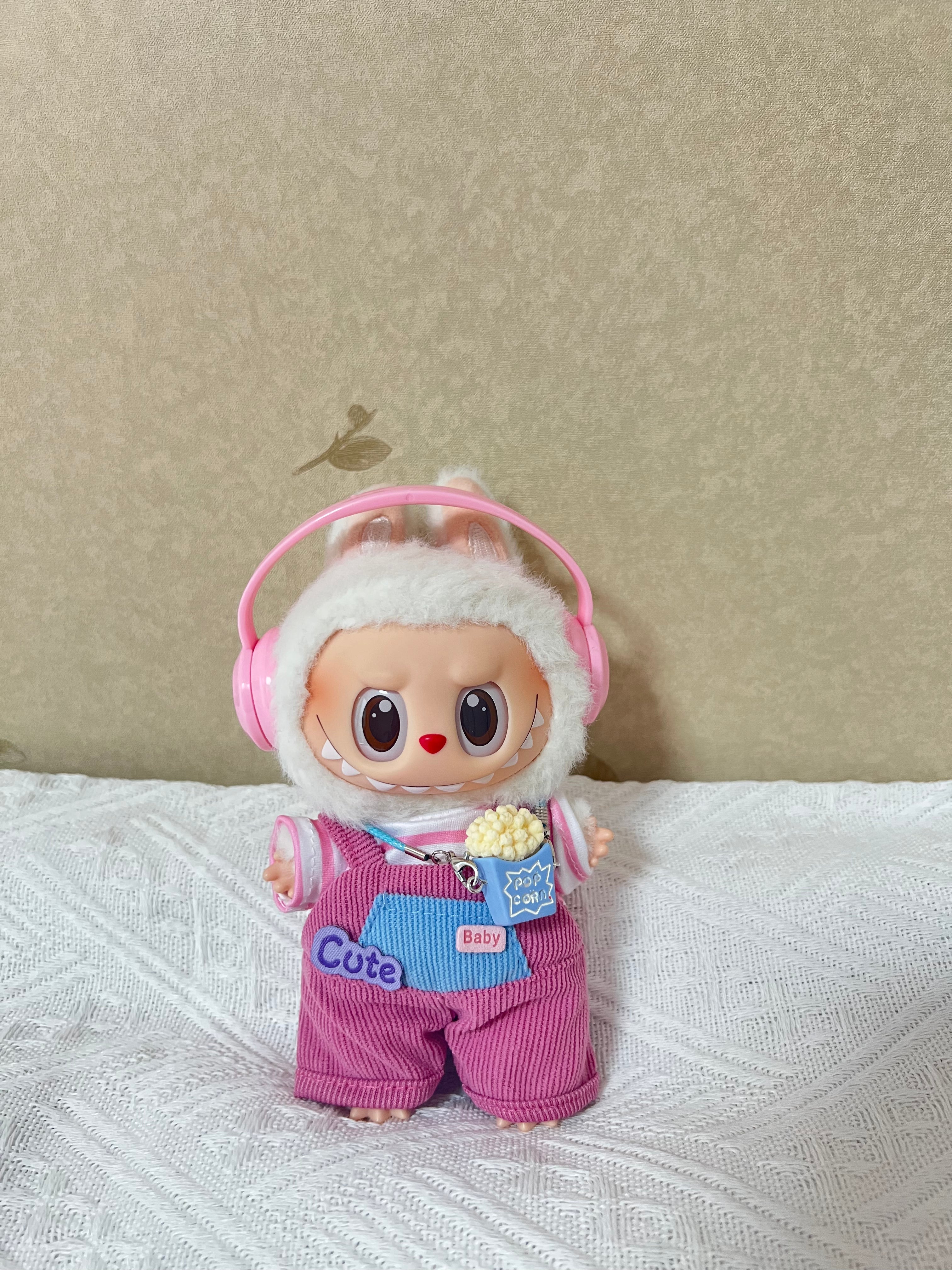 Doll Clothes - Movie Night Cutie Set with Popcorn Charm Doll Outfit