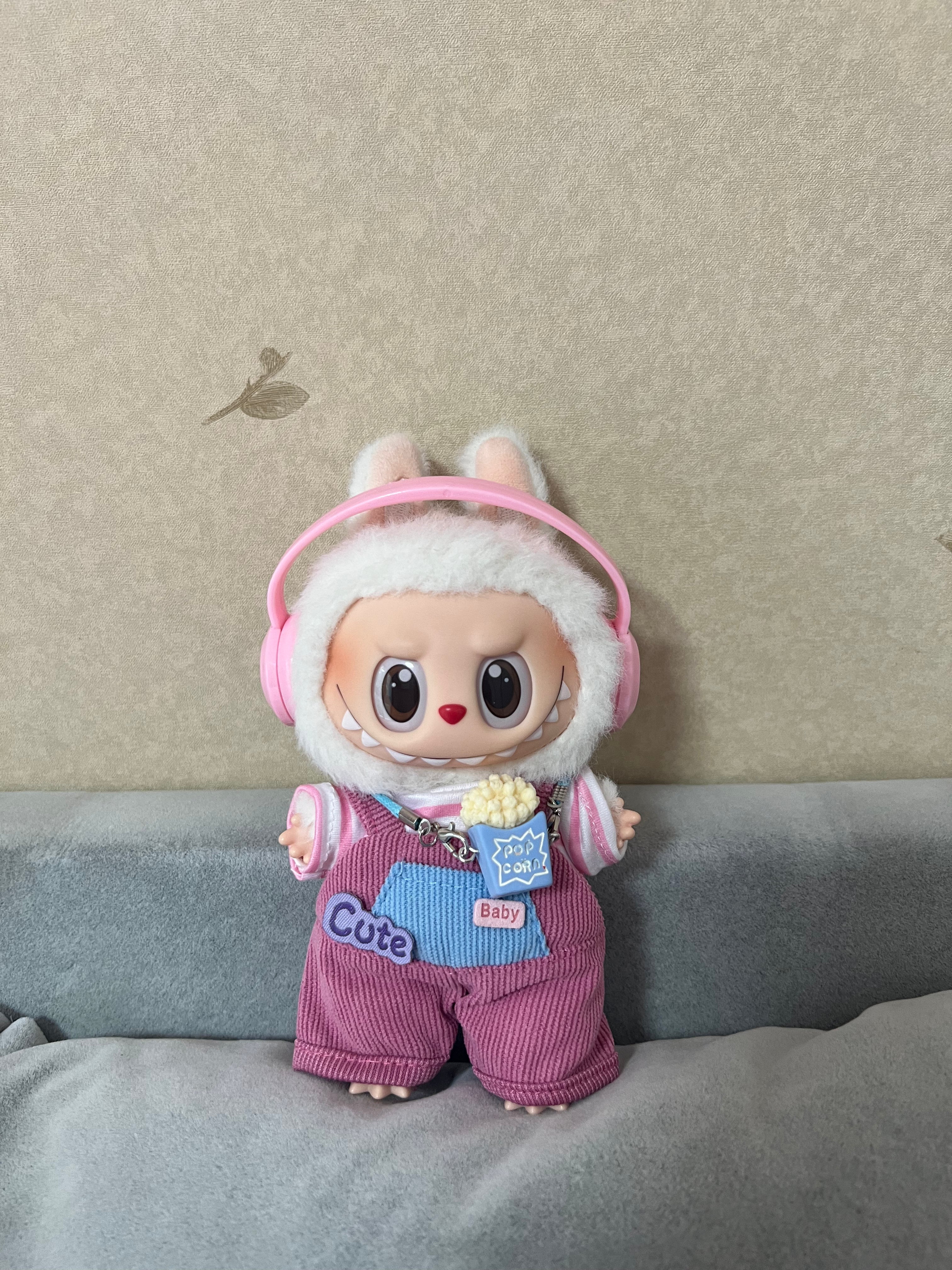 Doll Clothes - Movie Night Cutie Set with Popcorn Charm Doll Outfit