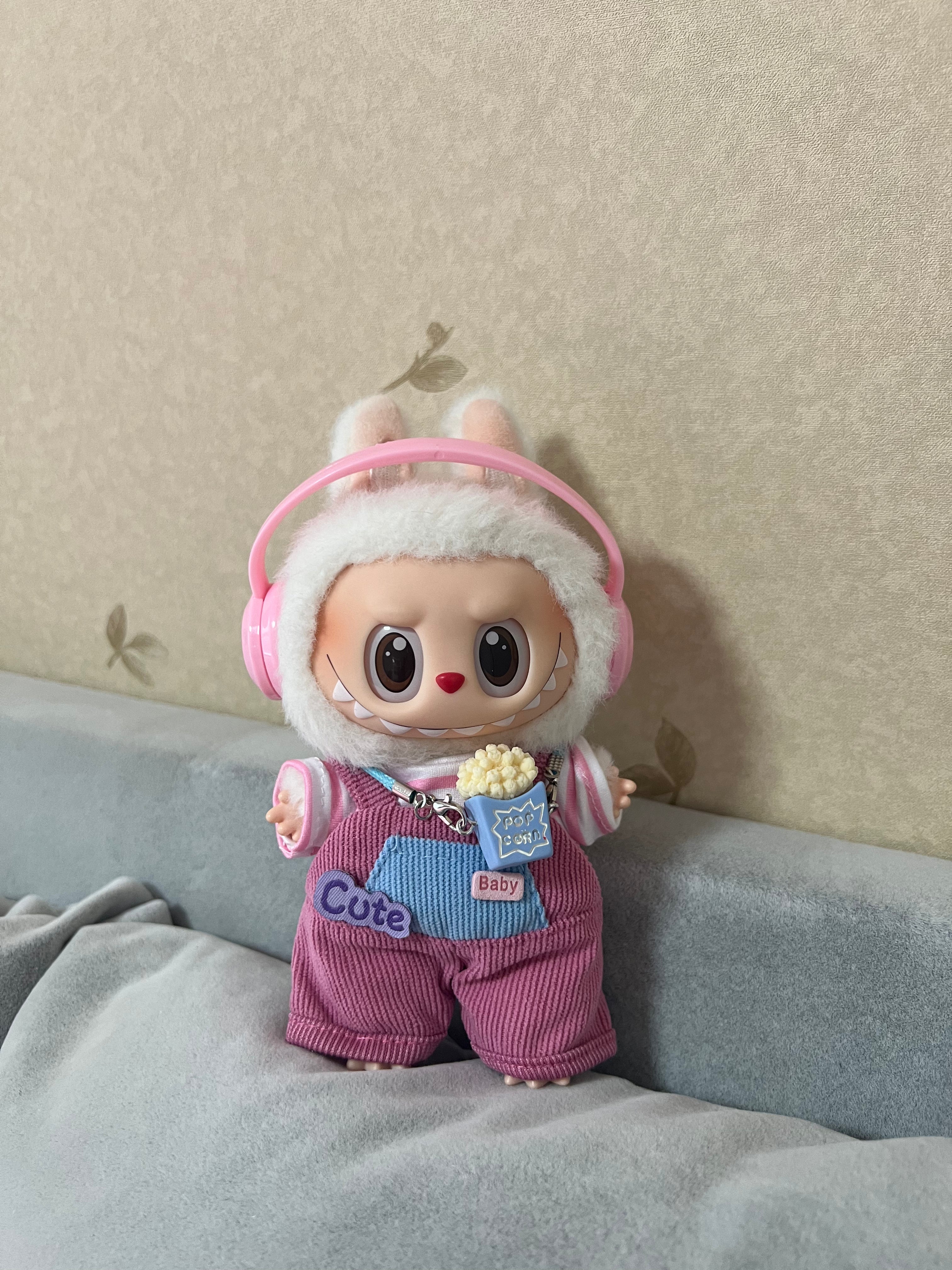 Doll Clothes - Movie Night Cutie Set with Popcorn Charm Doll Outfit