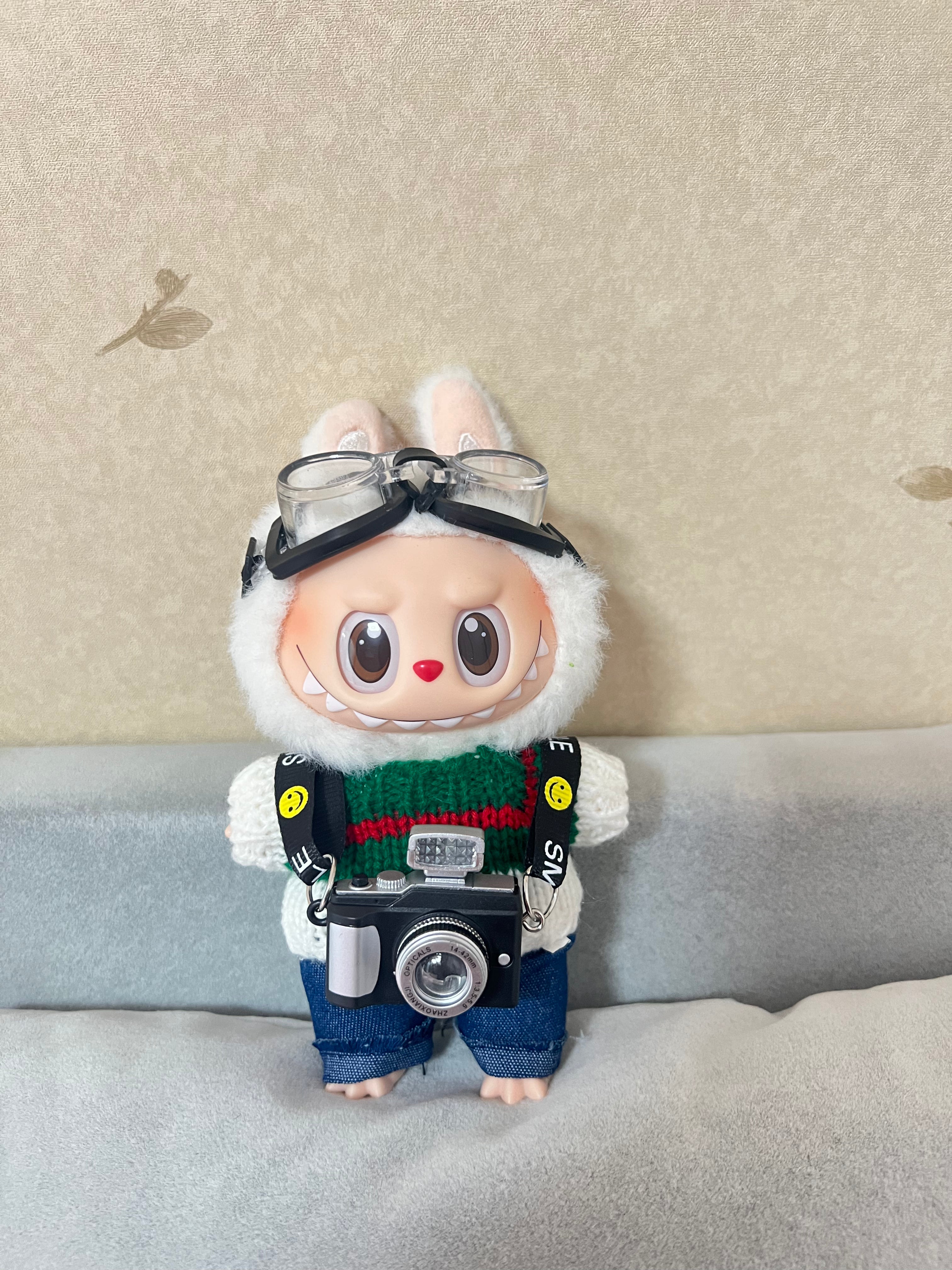 Doll Clothes - Retro Traveler Set with Camera Charm Doll Outfit