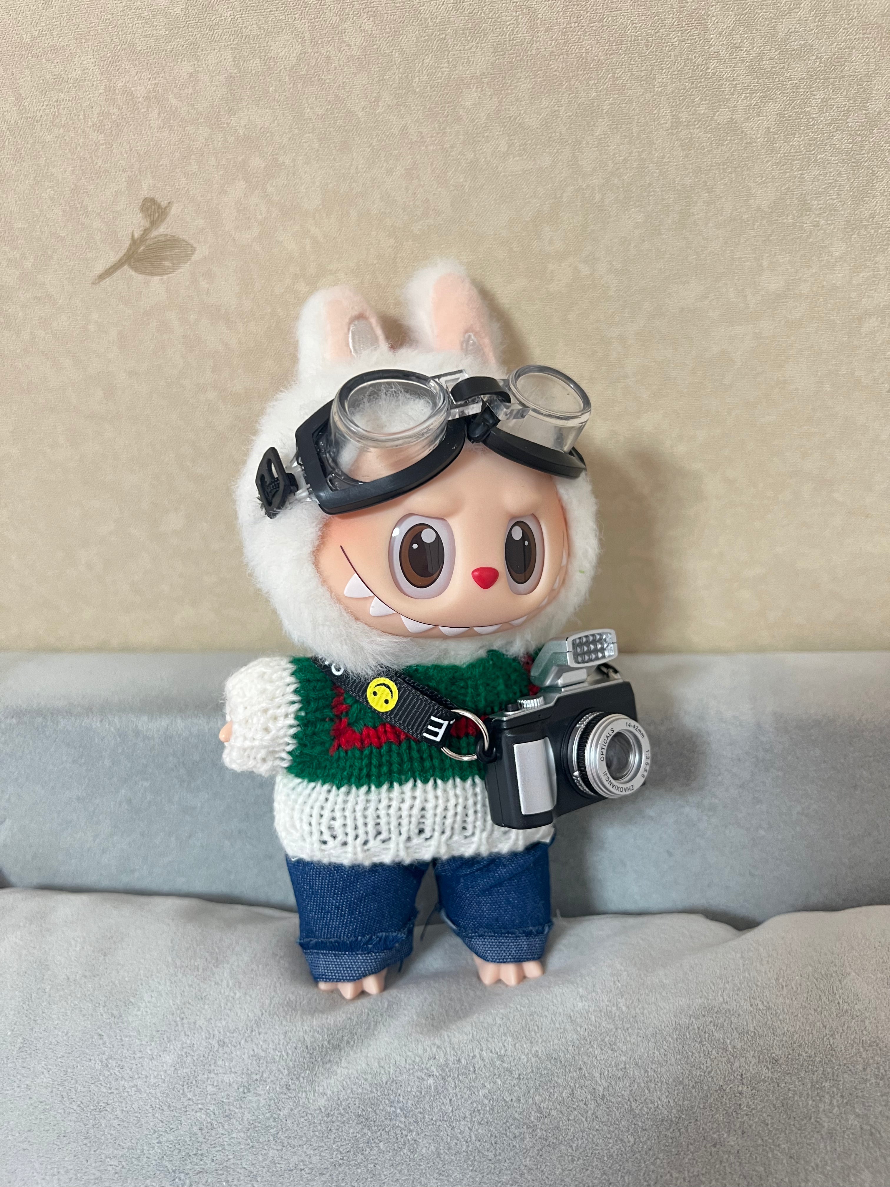 Doll Clothes - Retro Traveler Set with Camera Charm Doll Outfit