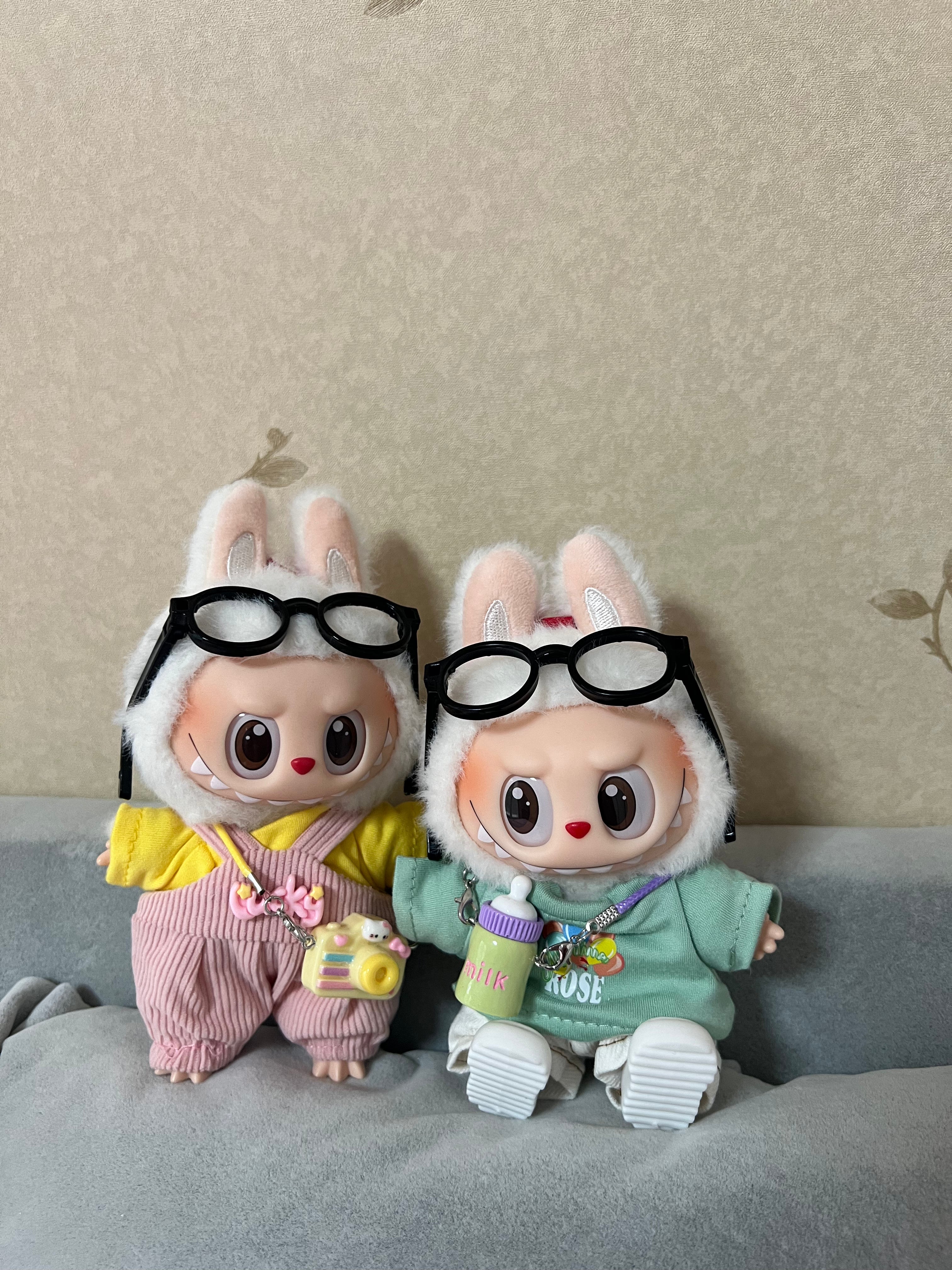 Doll Clothes - Cute Daily Outfit Set with Milk Bottle Charm Doll Outfit