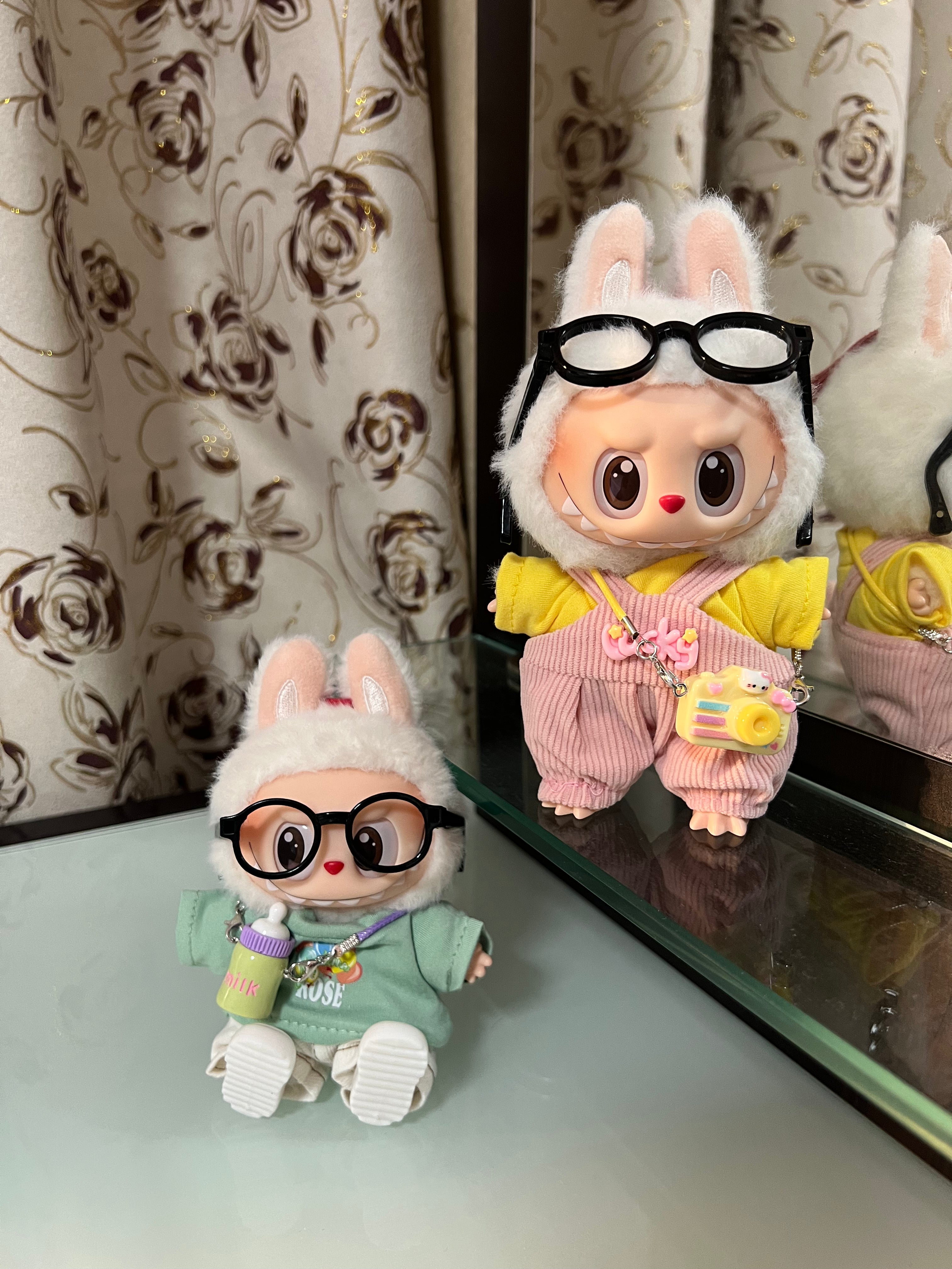 Doll Clothes - Cute Daily Outfit Set with Milk Bottle Charm Doll Outfit