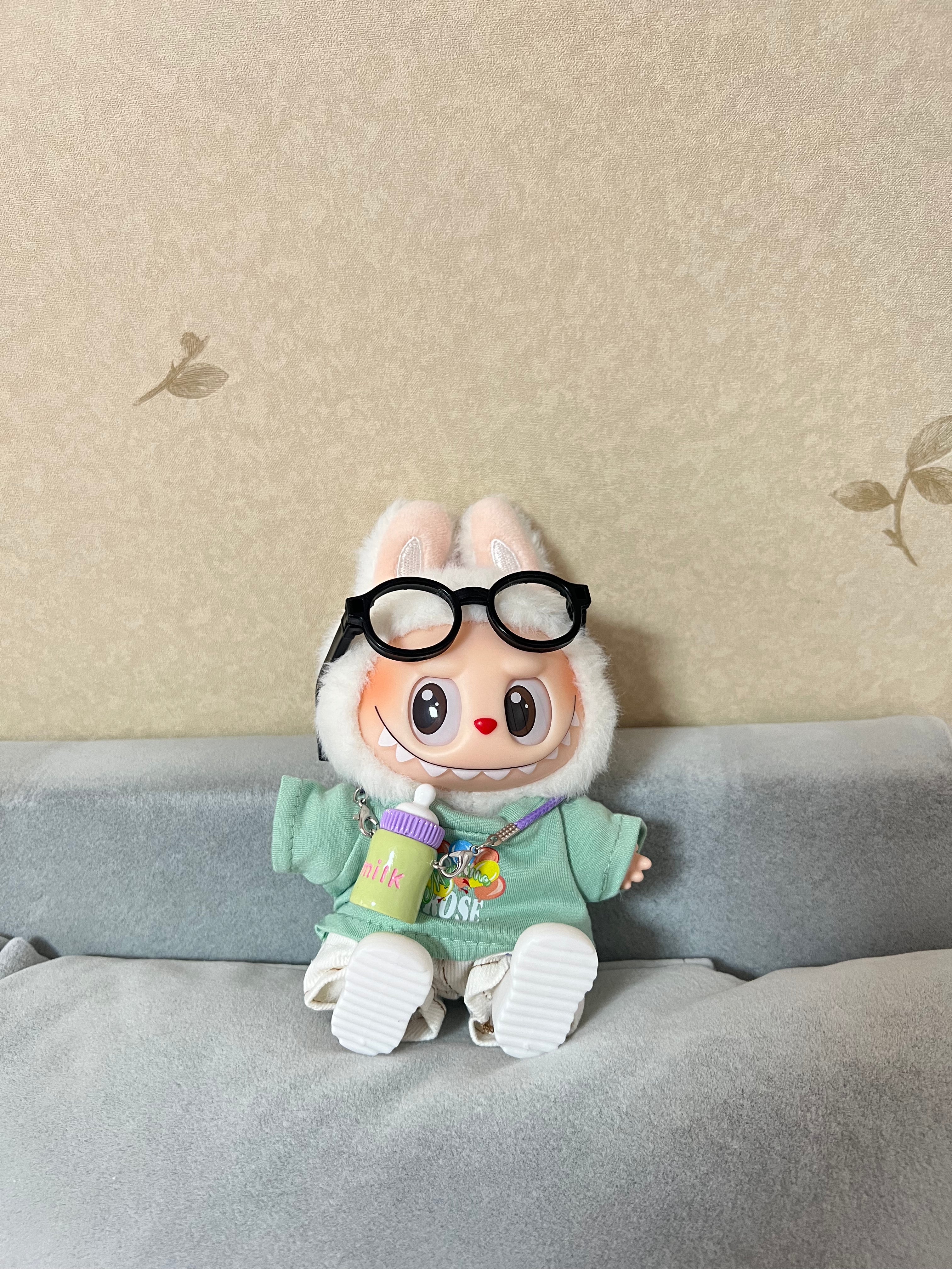 Doll Clothes - Cute Daily Outfit Set with Milk Bottle Charm Doll Outfit