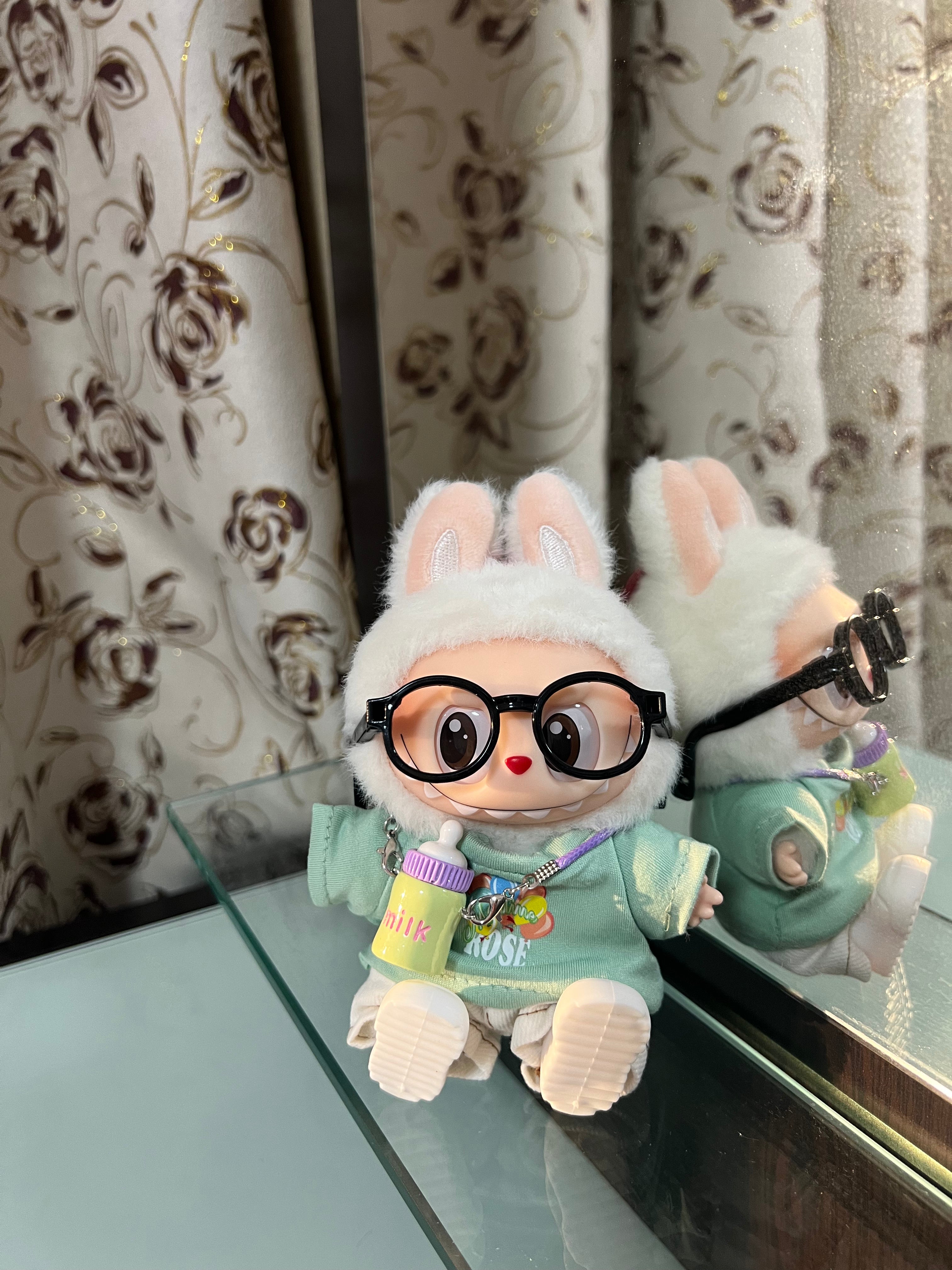 Doll Clothes - Cute Daily Outfit Set with Milk Bottle Charm Doll Outfit