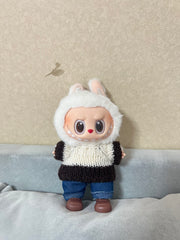 Doll Clothes - Casual Knitwear Set in Brown Shoes Doll Outfit