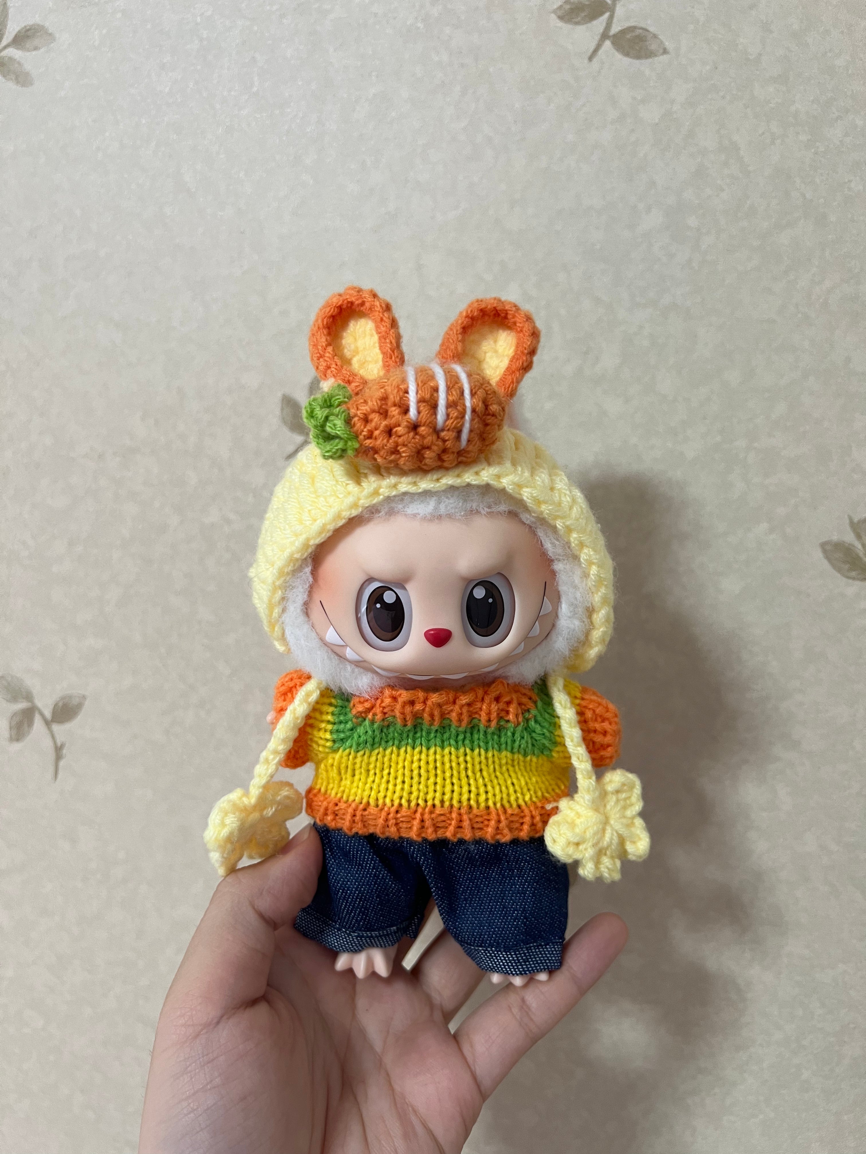 Doll Clothes - Carrot Bunny Set Doll Outfit