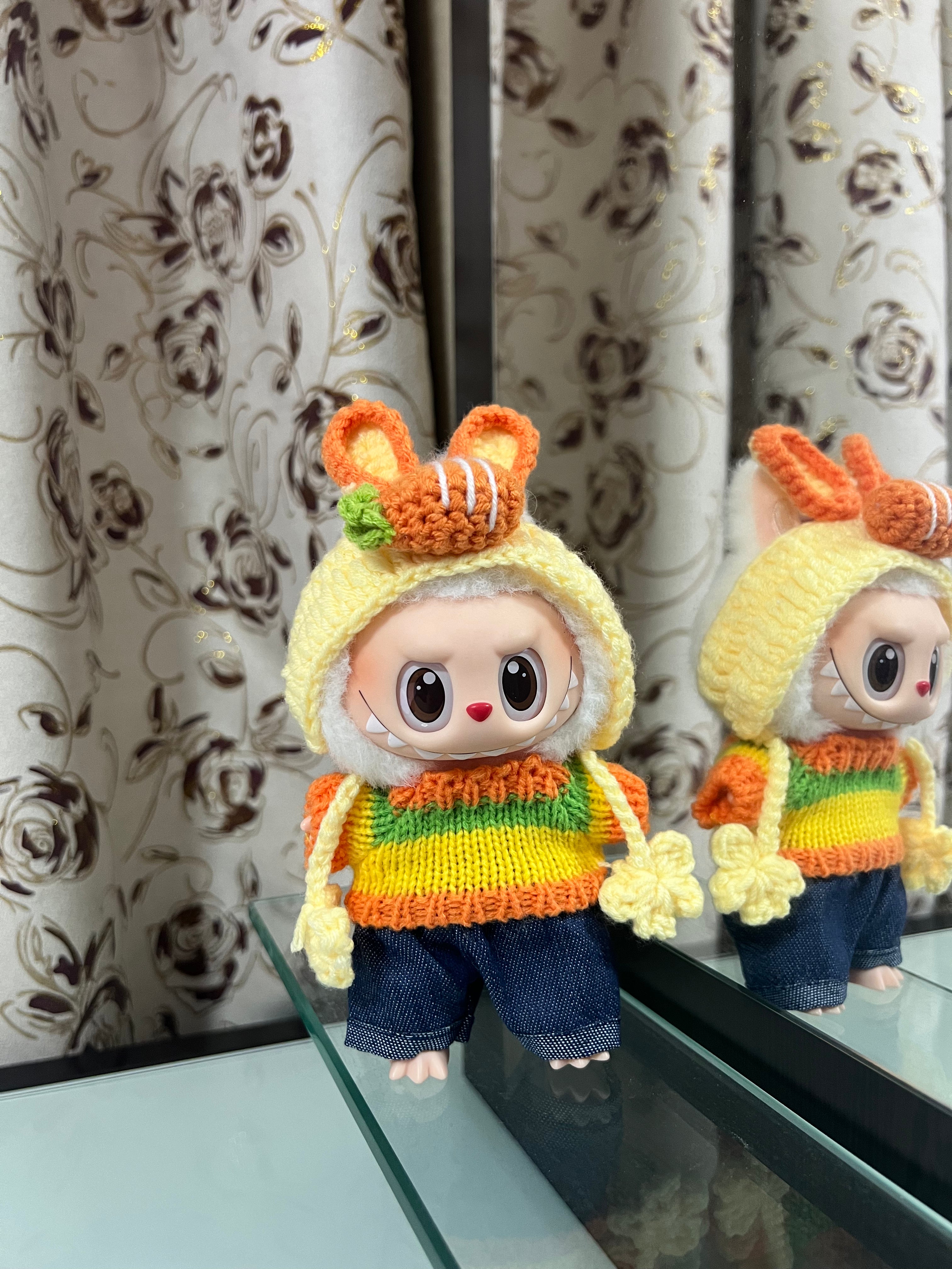 Doll Clothes - Carrot Bunny Set Doll Outfit