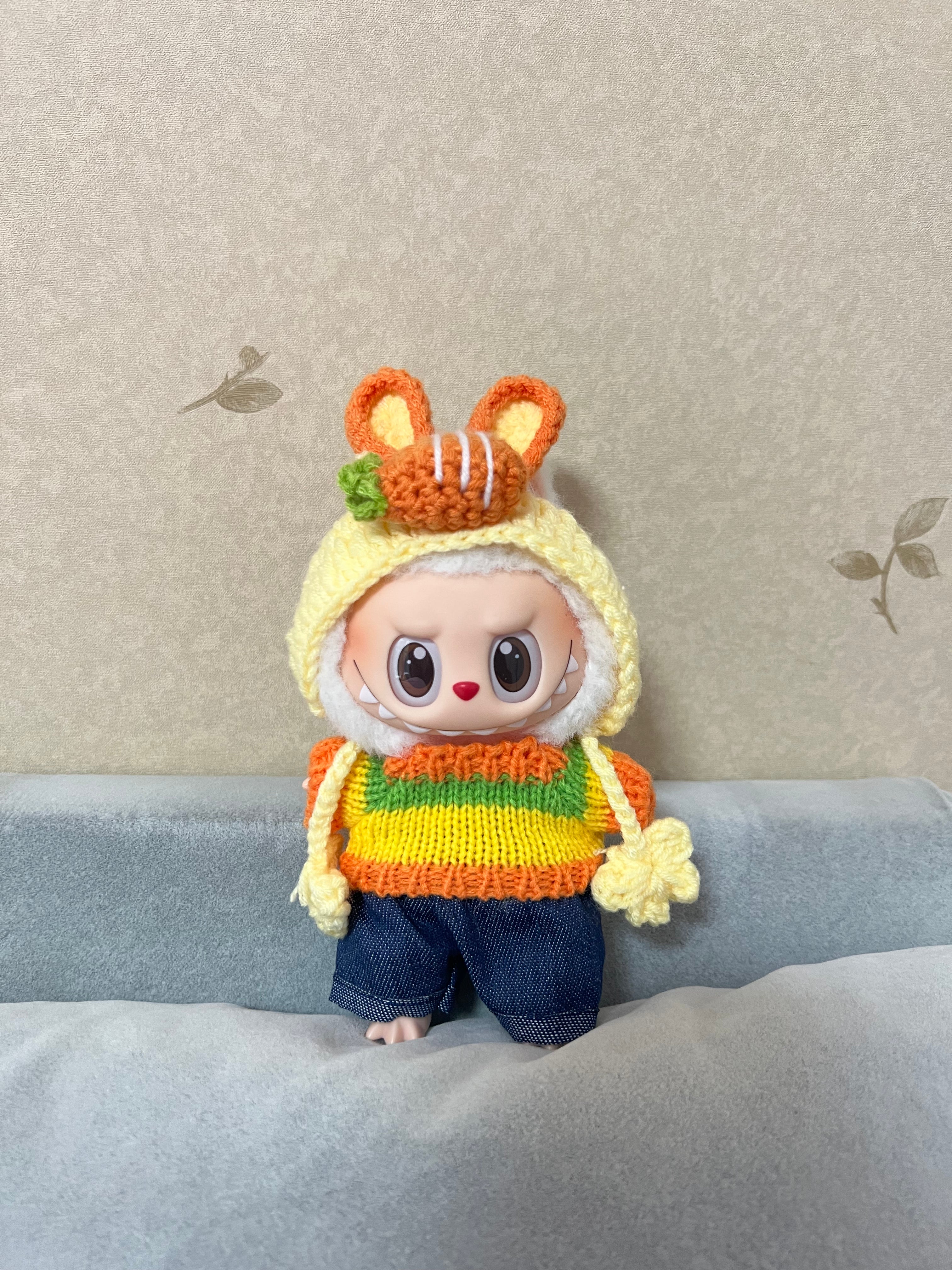 Doll Clothes - Carrot Bunny Set Doll Outfit