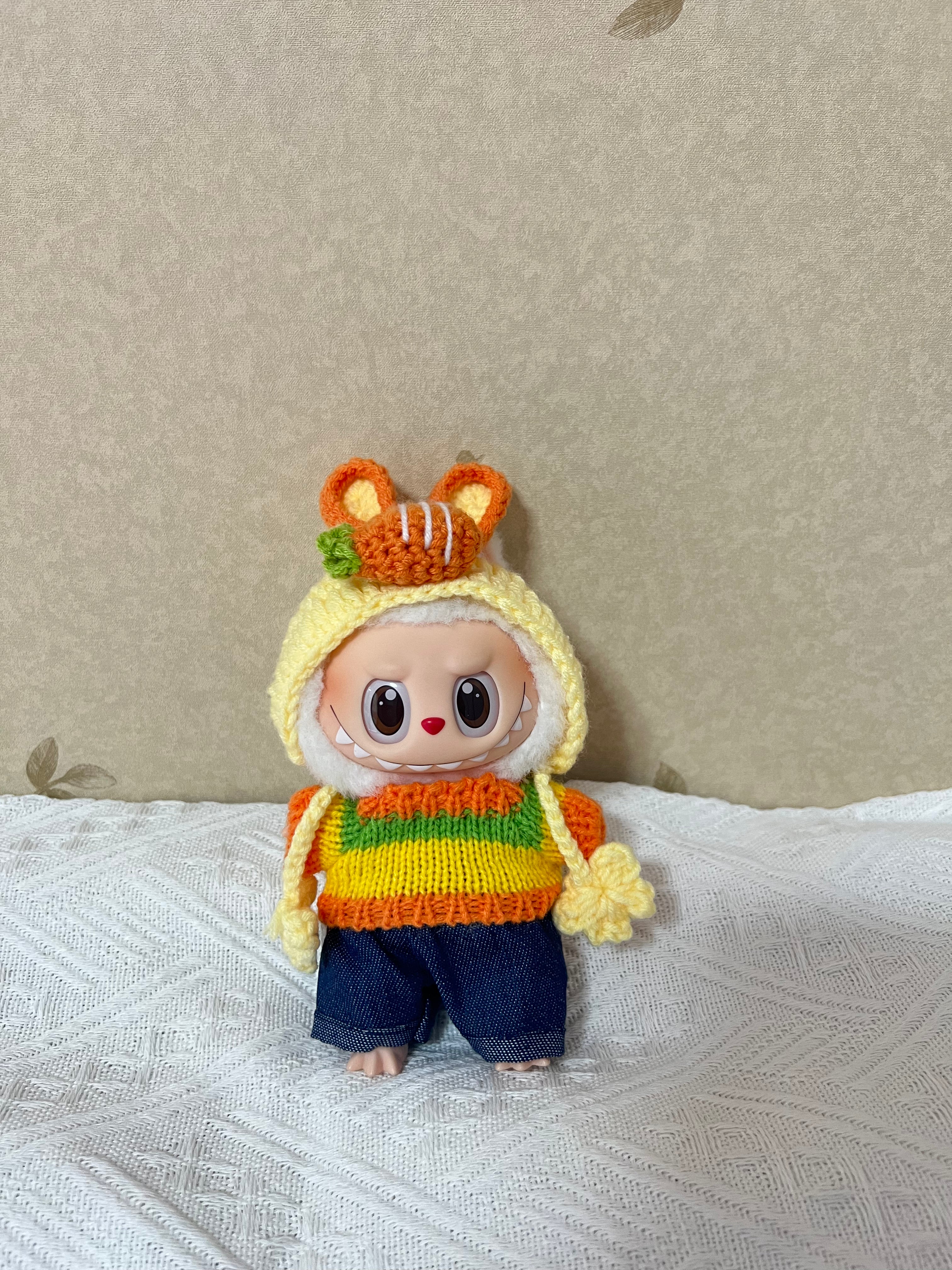 Doll Clothes - Carrot Bunny Set Doll Outfit