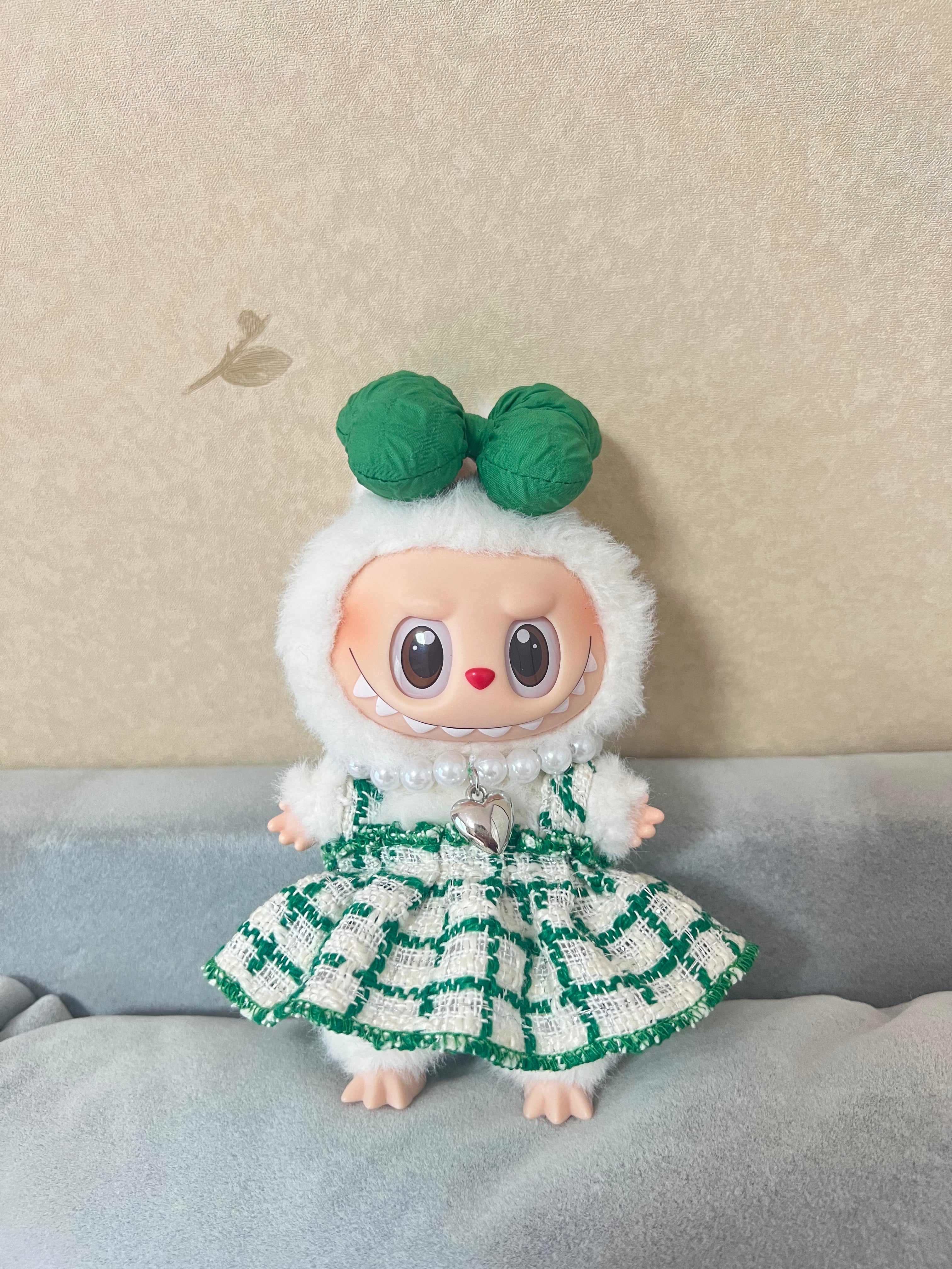 Doll Clothes - Green Bow Princess Dress Set Doll Outfit