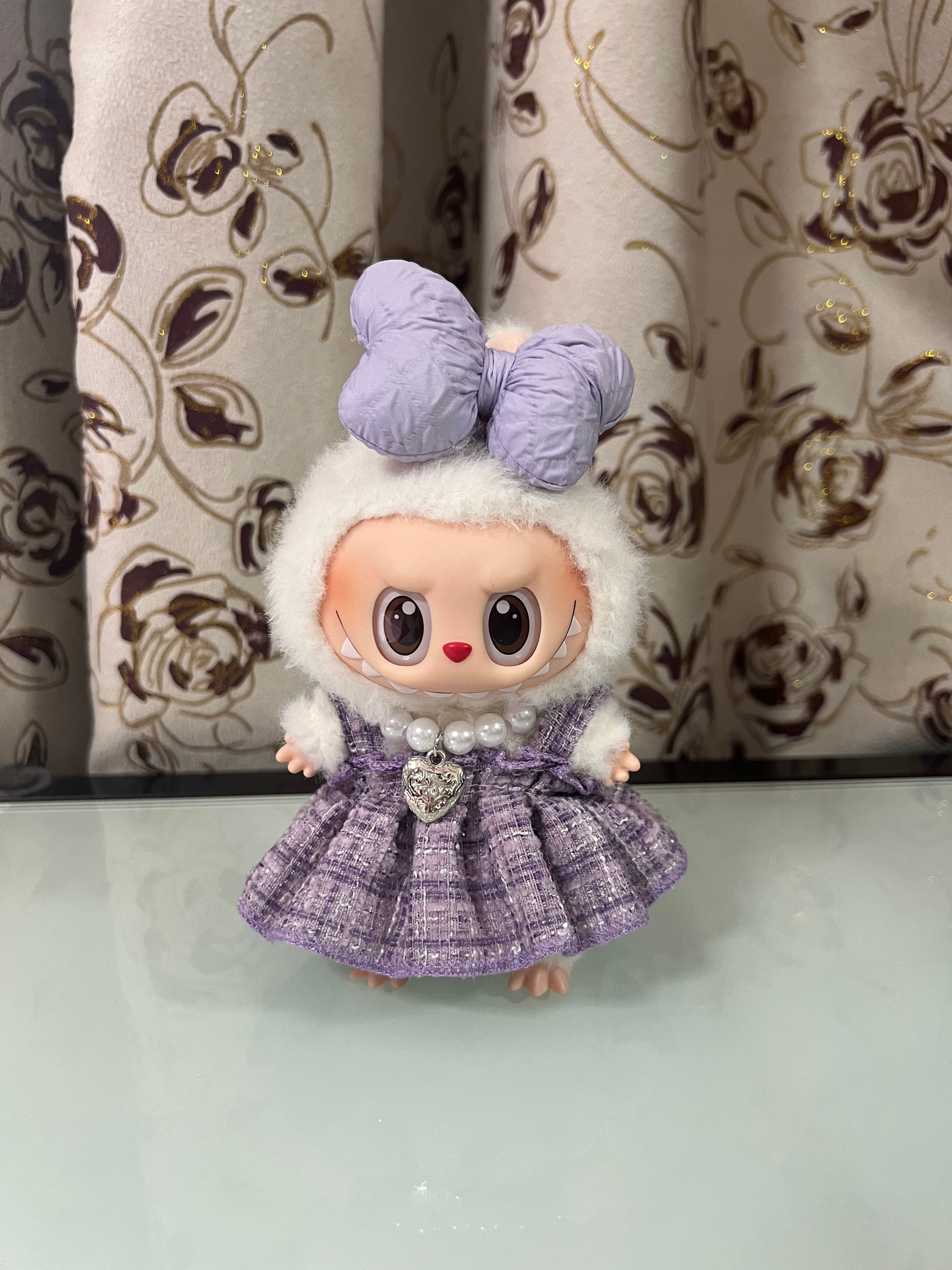 Doll Clothes - Graceful Lavender Princess Dress Set Doll Outfit