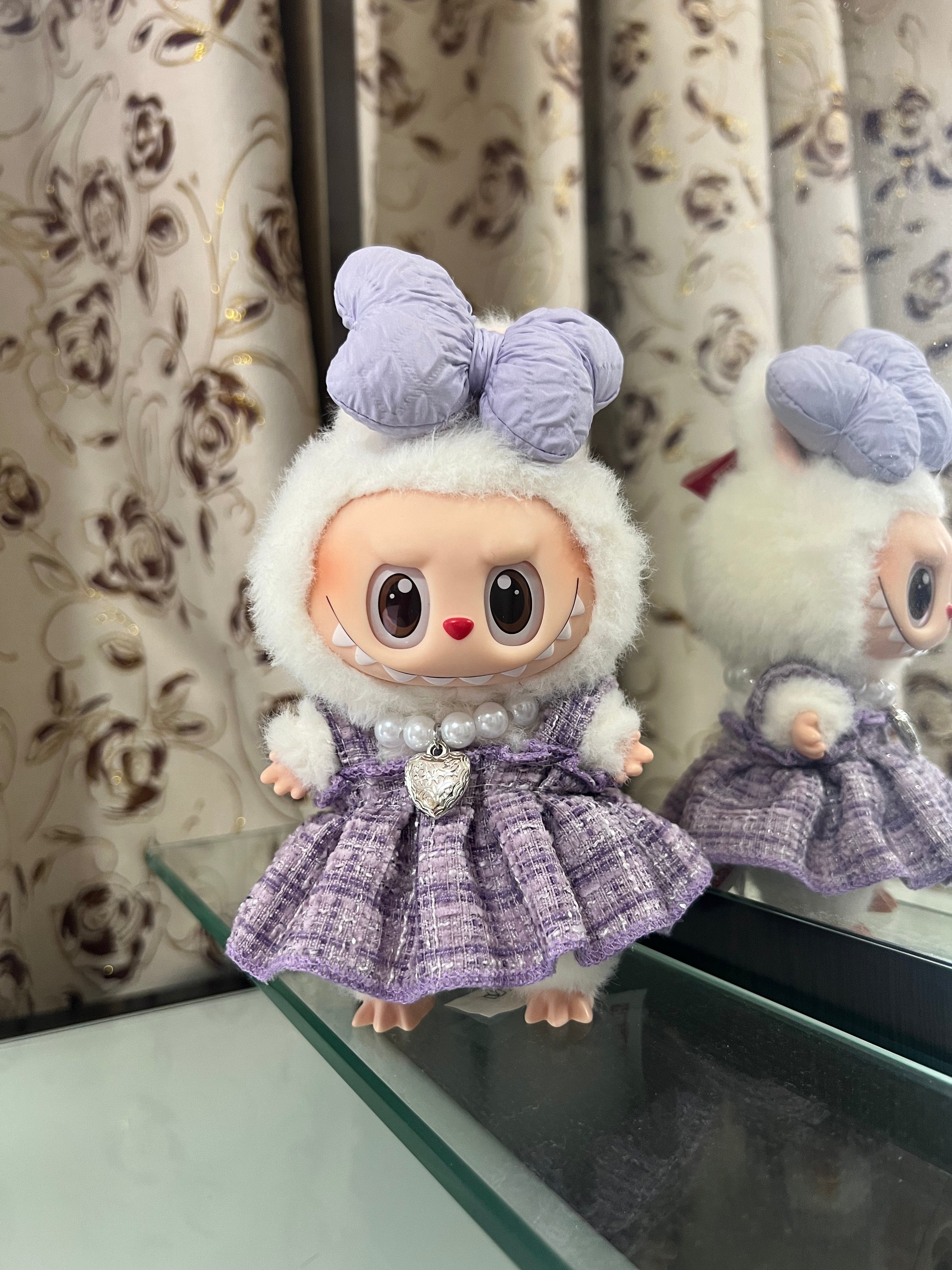 Doll Clothes - Graceful Lavender Princess Dress Set Doll Outfit