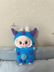Doll Clothes - Handmade Cute Blue Starfish Outfit - Cozy Crochet Costume for Dolls