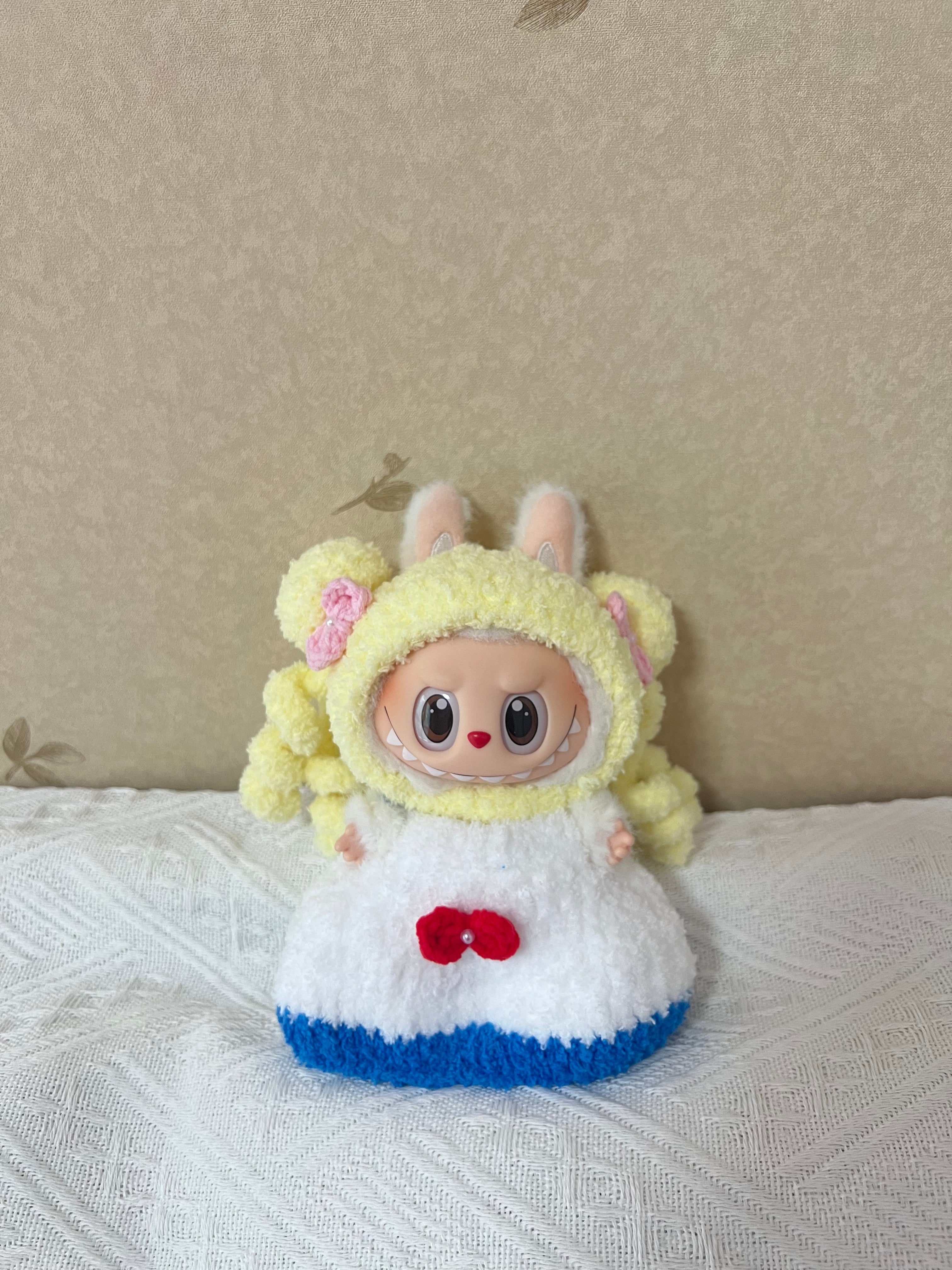 Doll Clothes - Handmade Sailor Moon Inspired Outfit - Cozy Crochet Costume for Dolls