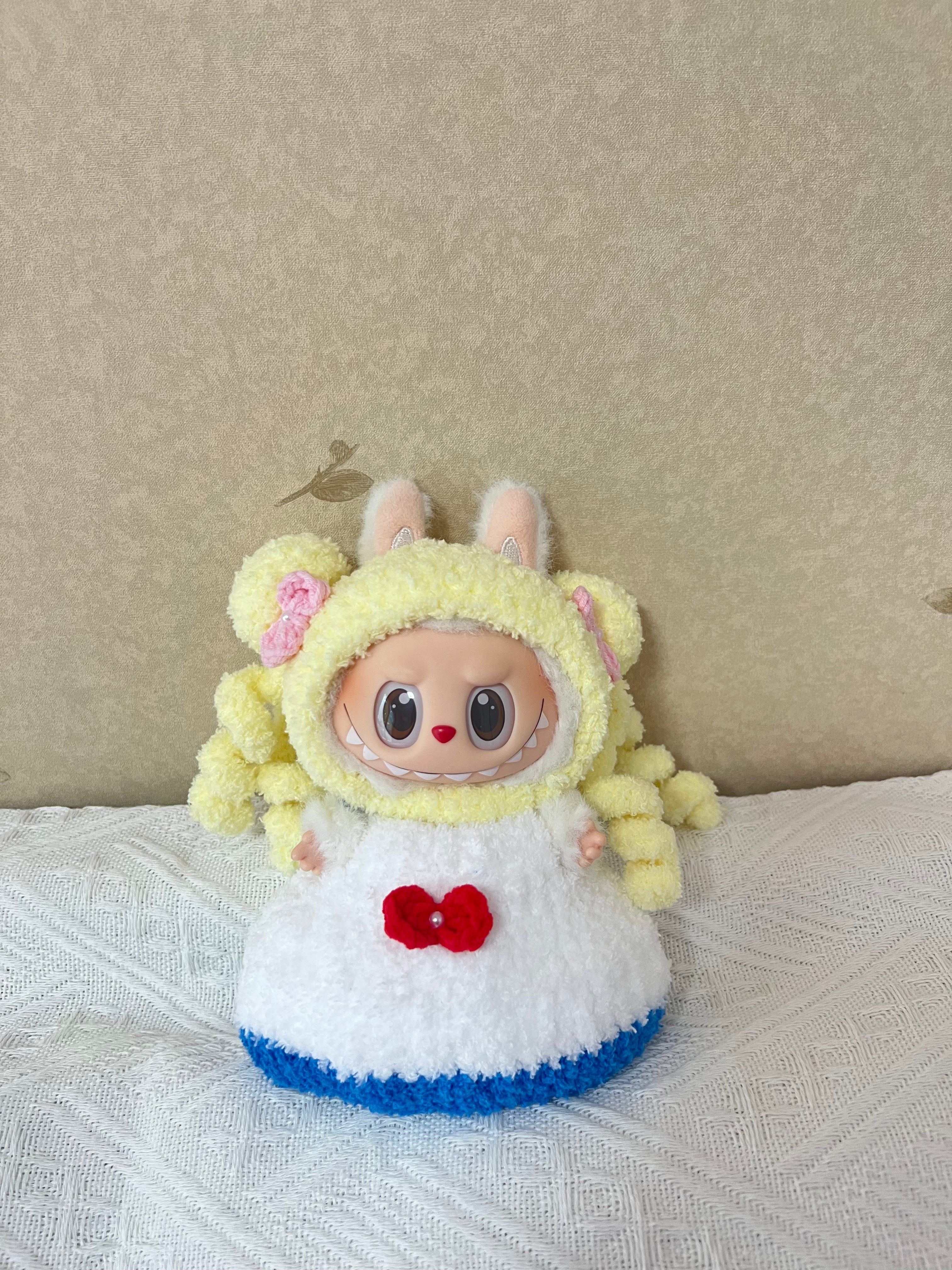 Doll Clothes - Handmade Sailor Moon Inspired Outfit - Cozy Crochet Costume for Dolls