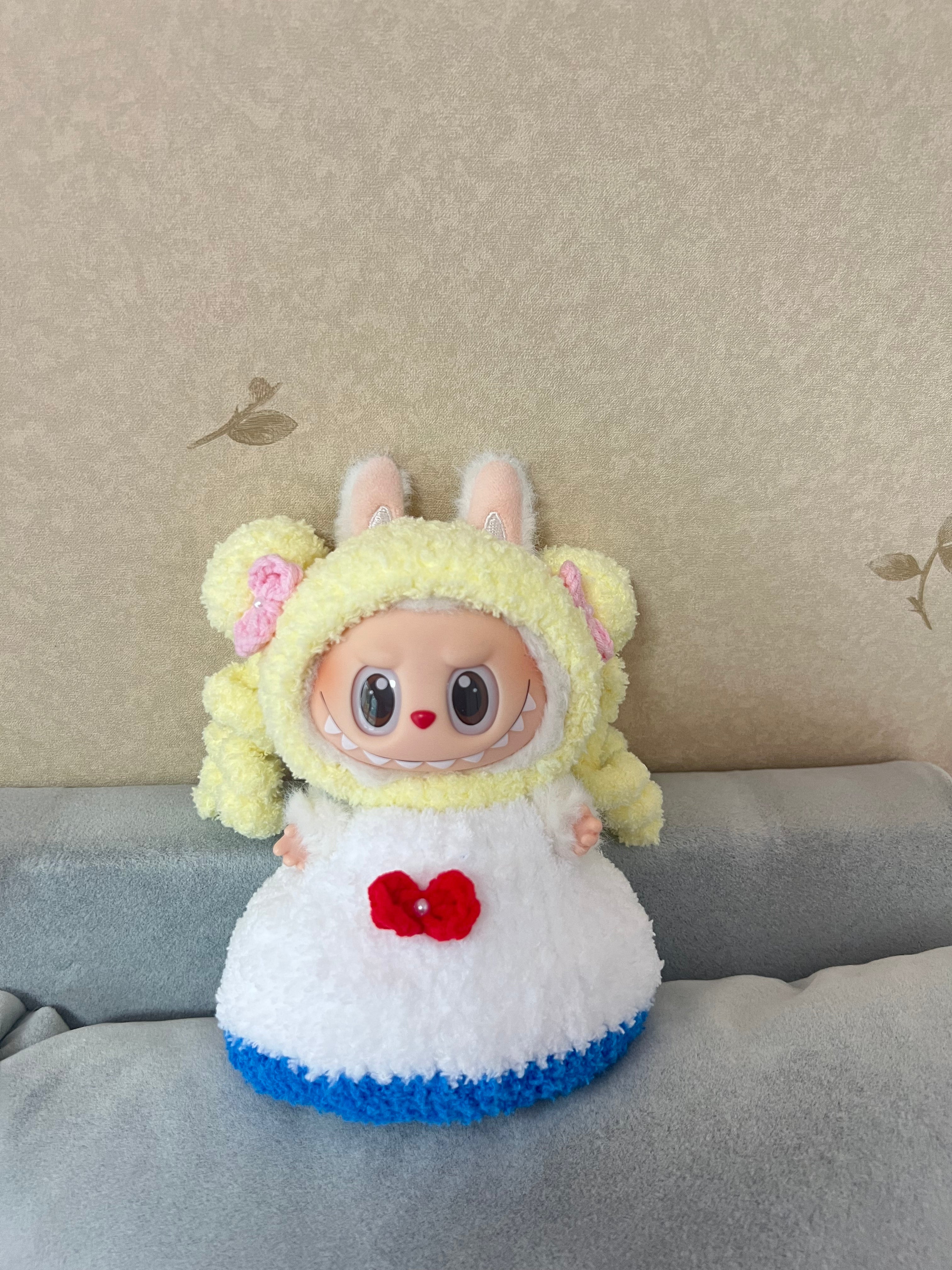 Doll Clothes - Handmade Sailor Moon Inspired Outfit - Cozy Crochet Costume for Dolls