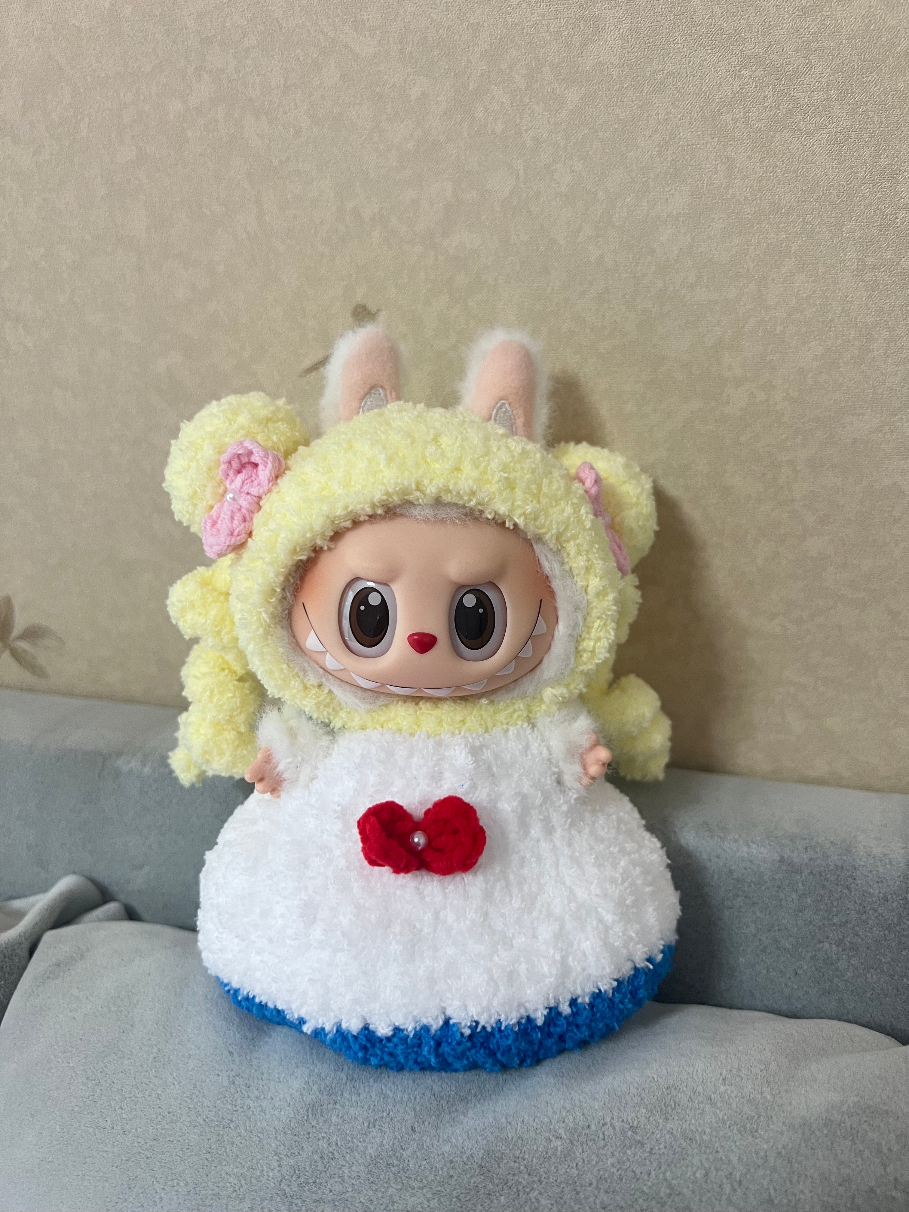 Doll Clothes - Handmade Sailor Moon Inspired Outfit - Cozy Crochet Costume for Dolls